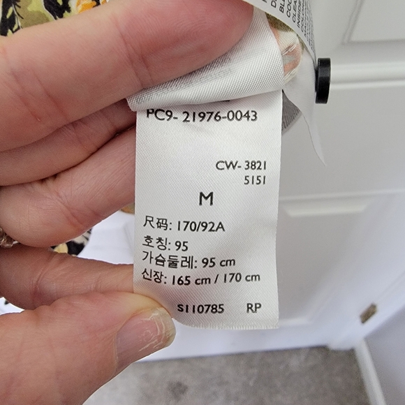 Levis Mens Short Sleeve Hawaiian Floral Button Down Shirt 2 Pocket Size M - Picture 11 of 13